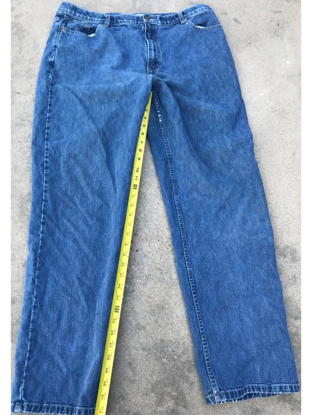 Eddie Bauer Womens 20 Tall Regula Blue Denim High Rise Jeans Medium Wash